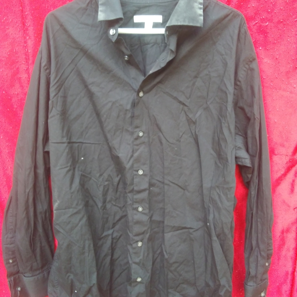 Mens Merona Long Sleeve Button Up Dress Shirt